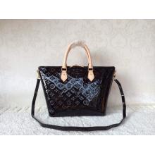 Top Louis Vuitton Montebello Monogram Vernis MM Bag Black Sold Online