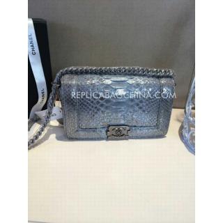 1:1 Chanel Le Boy Cross Body Bag Blue YT3538