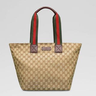 1:1 Designer Gucci Tote bags Brown Ladies Canvas