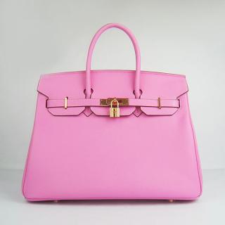 1:1 High Quality Hermes Original leather Pink Handbag Online