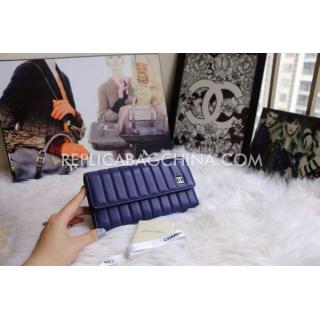 1:1 Replica Chanel Purse Blue Calfskin Sold Online