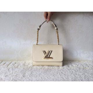 AAA Knockoff Louis Vuitton Epi Twist Lock Bag White Cruise 2015