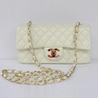 Best Classic Flap bags 51727 Cross Body Bag White