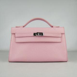 Best Hermes Clutches H008 Cow Leather Pink Price