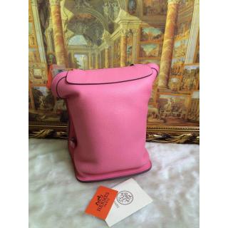 Best Hermes Leather Backpack Bag Pink at USA