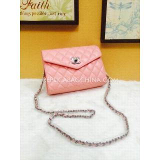 Best Quality Chanel Classic Flap Pink Leather