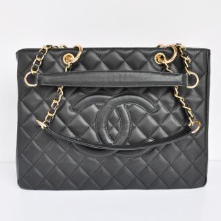 Cheap Chanel Shopping bags Black YT2014 For Sale