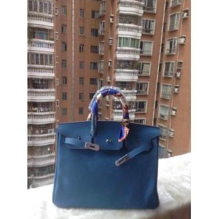 Cheap Hermes Birkin Togo Leather Bag Cyan