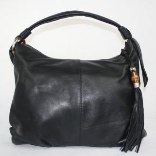 Copy Best Gucci Hobo bags Ladies Black Lambskin