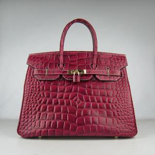 Copy Best Quality Hermes Birkin Red YT1532 Handbag