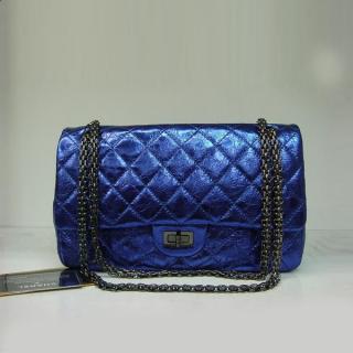 Copy Chanel 2.55 Reissue Flap Crocodile 35454 Blue