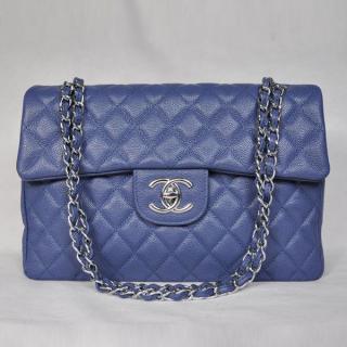 Copy Chanel Blue Ladies Cow Leather