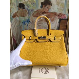 Copy Hermes Birkin Togo Leather Bag Yellow