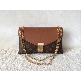 Copy Louis Vuitton Pallas Chain Bag Havane M41203