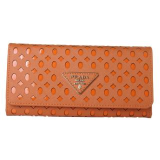 Copy Prada Orange Wallet