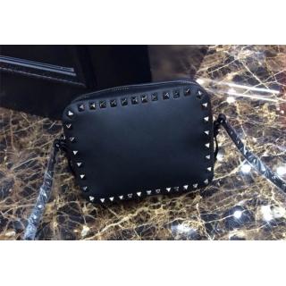 Designer Best Valentino Rockstud Cross Body Bag Black 2B0809