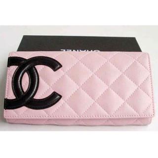 Designer Replica Chanel Wallet Pink Lambskin Ladies