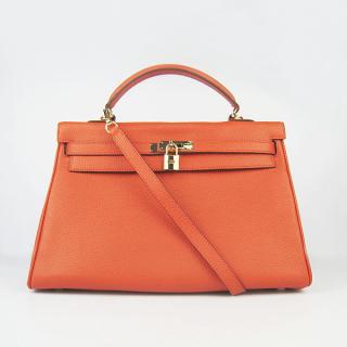 Designer Replica Hermes Kelly 6308 Ladies Orange