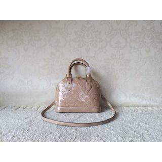 Fake Best Quality Louis Vuitton Monogram Vernis Alma BB Bag M90175 Dune