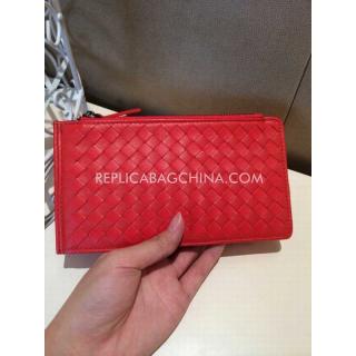 Fake Bottega Veneta Card Holder Red