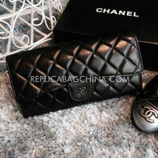 Fake Chanel Handbag Lambskin Handbag Black