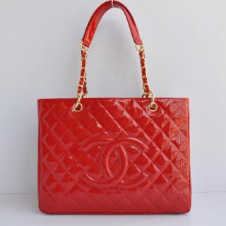 Fake Chanel Shopping bags Enamel Cross Body Bag