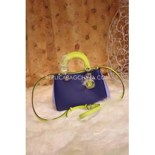 Fake Dior Diorissimo Cross Body Bag Blue YT5442 Online