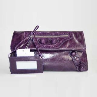 Fake Fake Balenciaga Purple Cow Leather Ladies