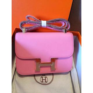 Fake Hermes Constance 23cm Epsom Bag Pink Togo Leather