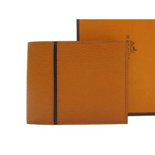 Fake Hermes Wallet Ladies Orange Lizard Leather