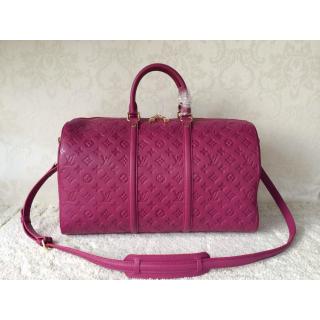 Fake Louis Vuitton Monogram Empreinte Keepall 45 Bandouliere Bag Aurore