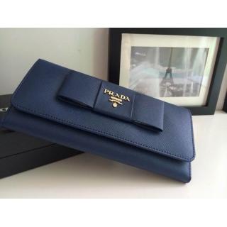 Fake Prada Purse Blue Calfskin YT8927