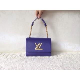 Fake Replica Louis Vuitton Epi Twist Lock Bag Blue Cruise 2015 AU