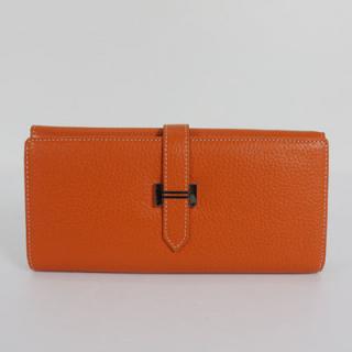 Fake Replica Wallet Lambskin Orange YT6167