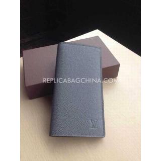 Fake Wallet Grey Calfskin