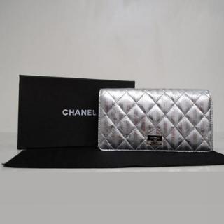 Fashion Fake Chanel Wallet Wallet YT6287 Silver