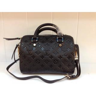 Fashion Replica Louis Vuitton Monogram Empreinte Speedy Bandouliere 25 Bag Noir