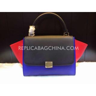 First-Class Celine Handbag Blue Totes