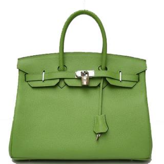 High Quality Hermes Birkin Handbag 62640 Green Sale