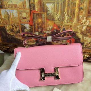 High Quality Hermes Constance 28cm Elan Epsom Bag Pink Togo Leather