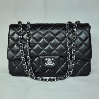 High Quality Replica Chanel Classic Flap bags Black YT6563 Lambskin