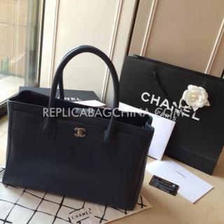 Imitation 1:1 Chanel Cerf Tote Calfskin Blue