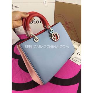 Imitation AAA Dior Diorissimo Calfskin Blue