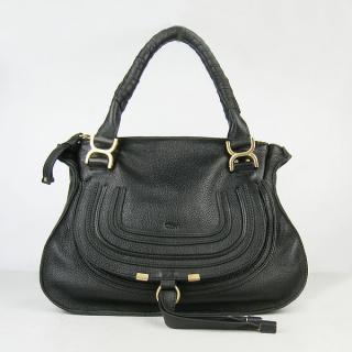 Imitation AAAAA Chloe Black Ladies Handbag