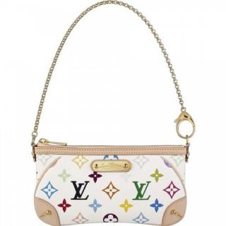 Imitation AAAAA Louis Vuitton Monogram Multicolore White Ladies