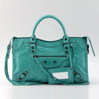 Imitation Balenciaga Cow Leather Green