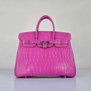 Imitation Birkin YT6403 Purple Crocodile