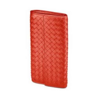 Imitation Bottega Veneta Wallet Red Lambskin