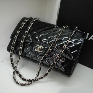 Imitation Chanel Black Enamel Ladies