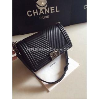 Imitation Chanel Le Boy Black